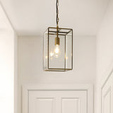 Brice Single Grand Pendant Light in Antique Brass