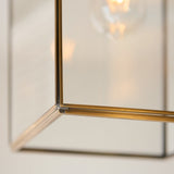 Brice Single Grand Pendant Light in Antique Brass