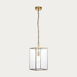 Brice Single Grand Pendant Light in Antique Brass