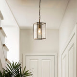 Brice Single Pendant Light in Antique Brass