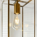 Brice Single Pendant Light in Antique Brass