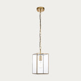 Brice Single Pendant Light in Antique Brass