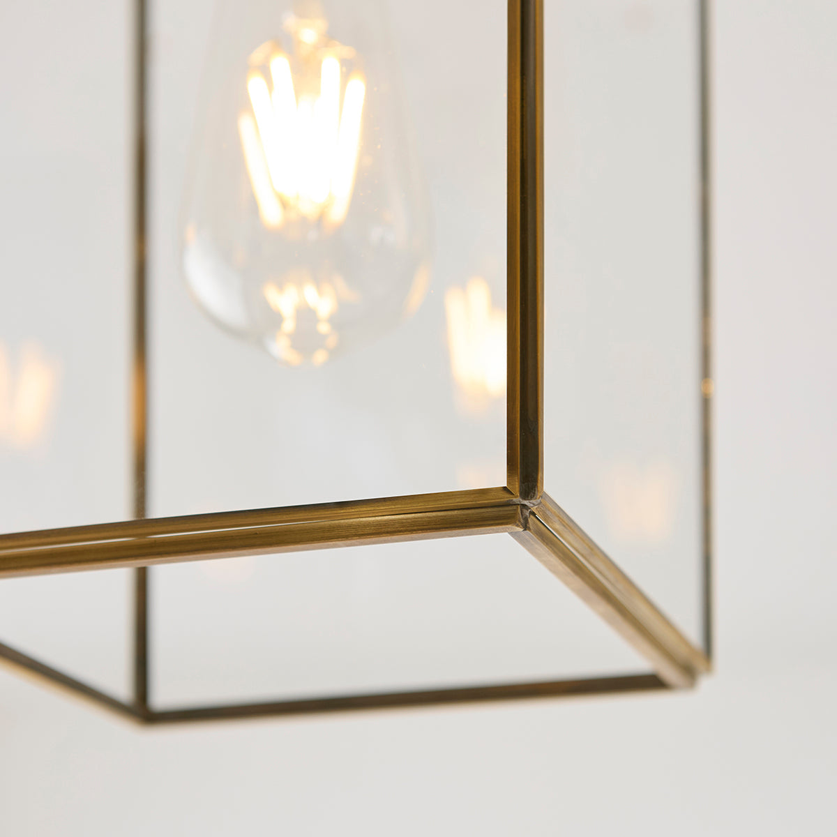 Brice Flush Light in Antique Brass