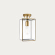 Brice Flush Light in Antique Brass