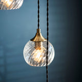 Andersen 5-Light Cascade Pendant Light in Antique Brass