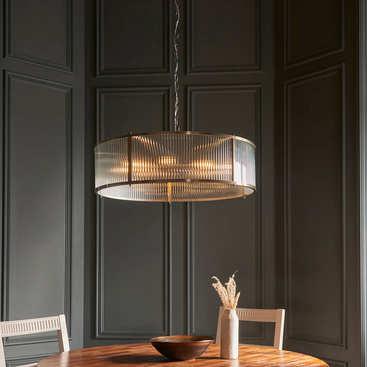 Radley 8-Light Pendant Light in Antique Brass