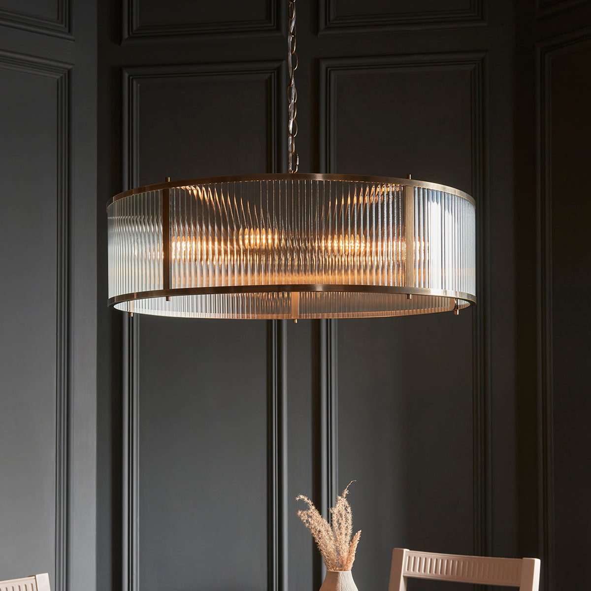 Radley 8-Light Pendant Light in Antique Brass