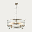 Radley 8-Light Tiered Pendant Light in Antique Brass