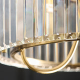 Amela 3-Light Semi Flush Light in Antique Brass