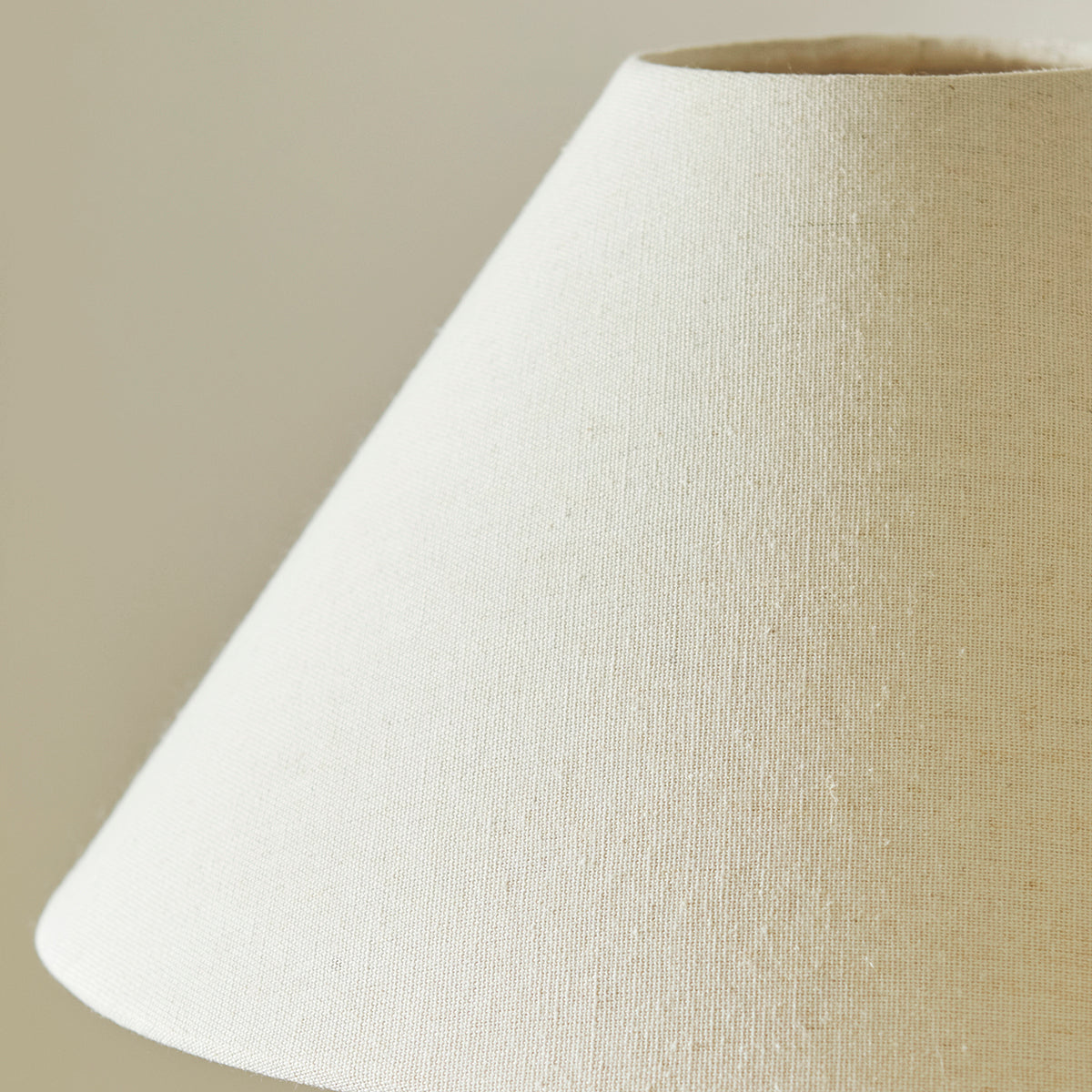 Antique Brass Plate & Natural Faux Linen Fabric
