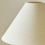 Antique Brass Plate & Natural Faux Linen Fabric