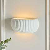 Wickham Up Down Lamp in Unglazed Ceramic