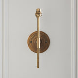 Radial Alto Vintage Wall Light in Antique Brass and Artisan Sand Casting