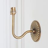 Dalara Crane Vintage Wall Light in Antique Brass with Artisan Sand Casting