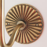 Dalara Crane Vintage Wall Light in Antique Brass with Artisan Sand Casting