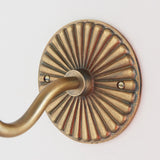 Dalara Crane Vintage Wall Light in Antique Brass with Artisan Sand Casting