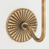 Dalara Crane Vintage Wall Light in Antique Brass with Artisan Sand Casting