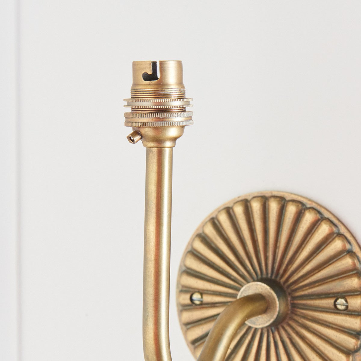 Dalara Crane Vintage Wall Light in Antique Brass with Artisan Sand Casting