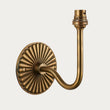 Dalara Crane Vintage Wall Light in Antique Brass with Artisan Sand Casting