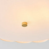 Serena 2 Light Flush Mount Ceiling Light with Cream Lamp Shade