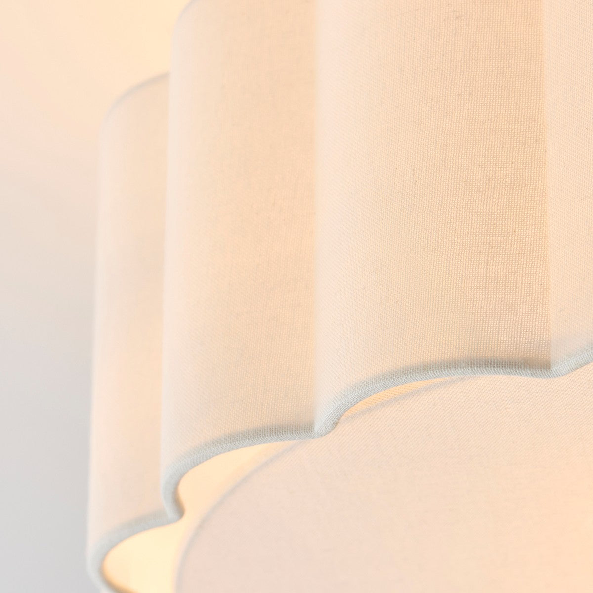 Serena 2 Light Flush Mount Ceiling Light with Cream Lamp Shade