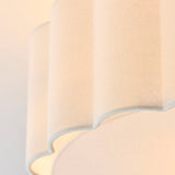 Serena 2 Light Flush Mount Ceiling Light with Cream Lamp Shade