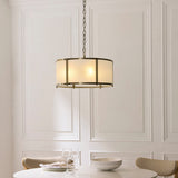 Radley 3 Light Antique Brass Ceiling Lamp with Frosted Ribbed Glass