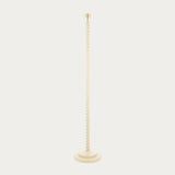Satin Almond White Paint & Antique Brass Plate