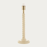 Satin Almond White Paint & Antique Brass Plate