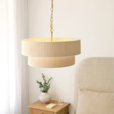 Joseph 5 Light Ceiling Light Fitting with Cream Lamp Shade