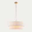 Joseph 5 Light Ceiling Light Fitting with Cream Lamp Shade