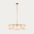 Wallmere 5 Light Pendant Light with Linen Lampshades