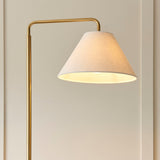 Wallmere Modern Floor Lamp with Antique Brass Finish and