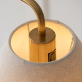 Wallmere Modern Floor Lamp with Antique Brass Finish and