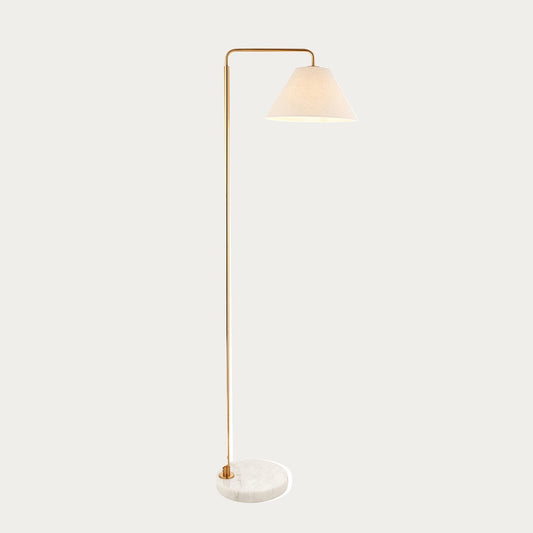 Wallmere Modern Floor Lamp with Antique Brass Finish and