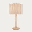 Orlin Wooden Table Lamp with Natural Lamp Shade