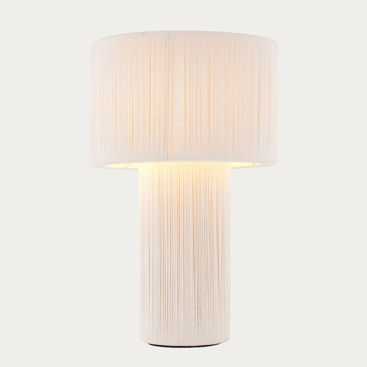 Joseph Cream Table Lamp with Natural Lamp Shade