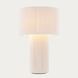 Joseph Cream Table Lamp with Natural Lamp Shade