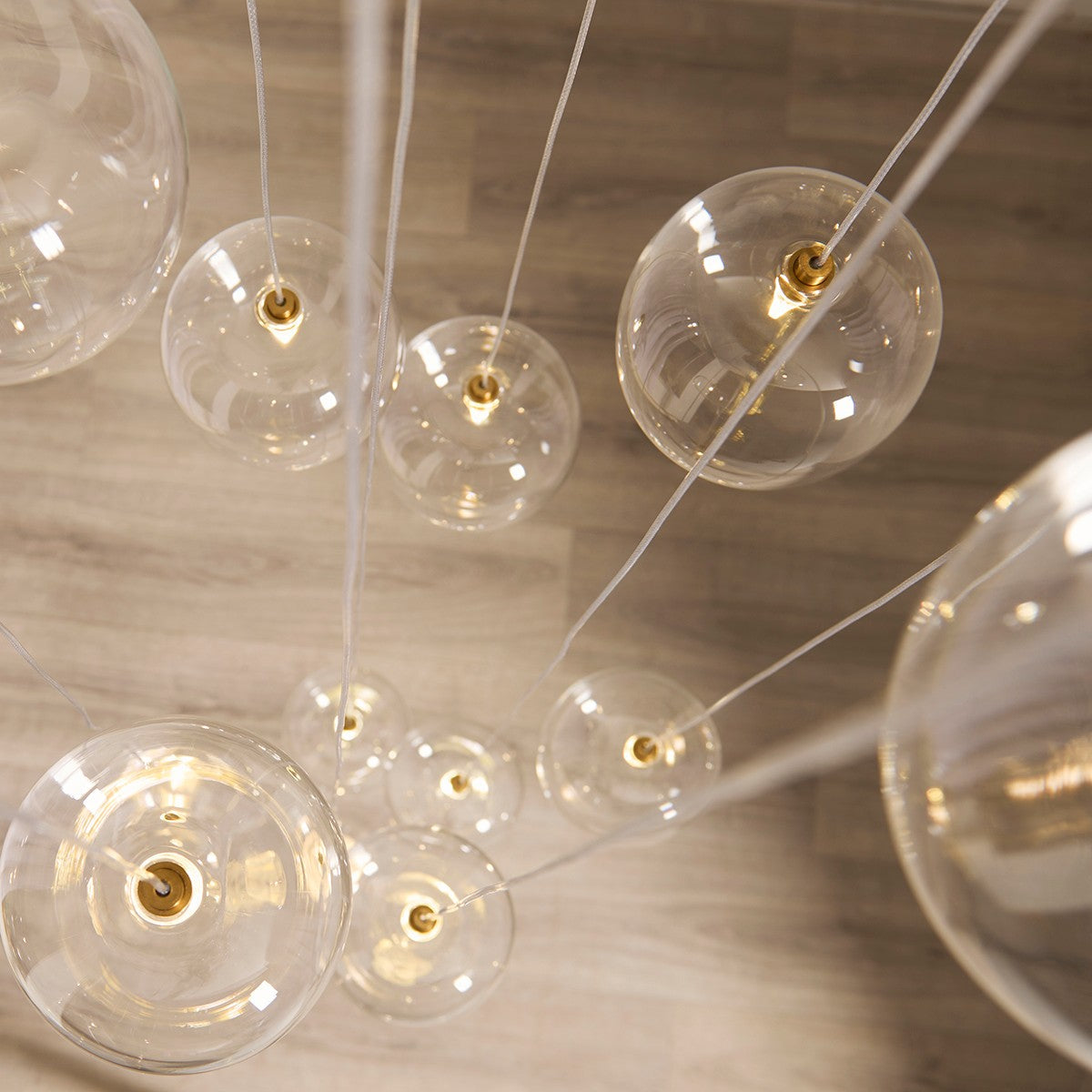 Osla 12 Light Giant Ceiling Light with Antique Brass