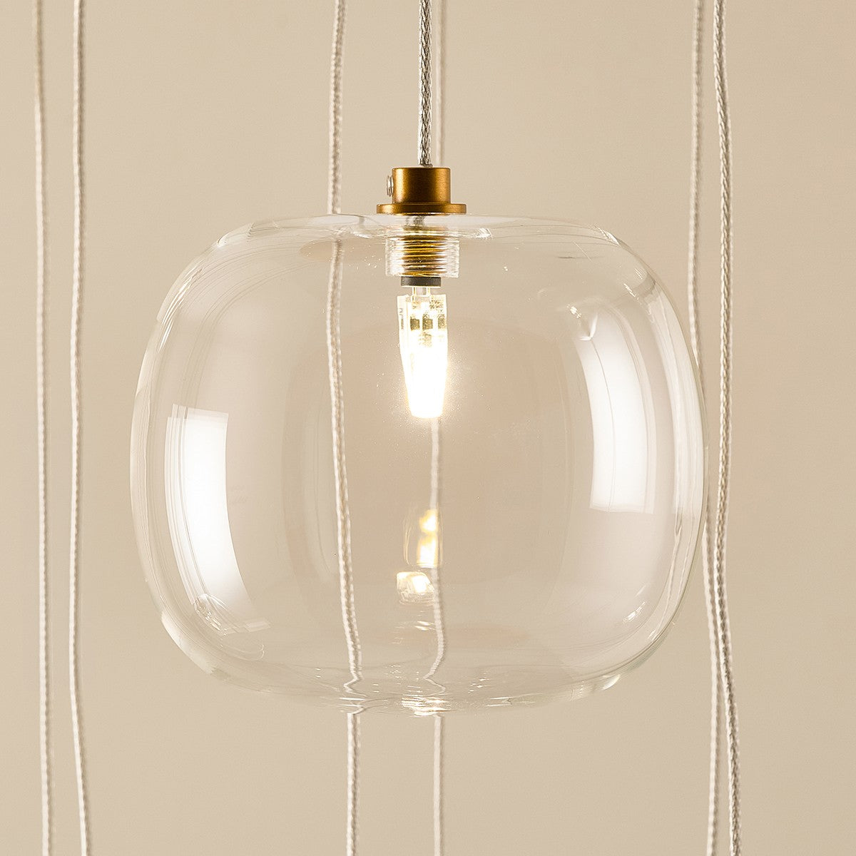 Osla 12 Light Giant Ceiling Light with Antique Brass