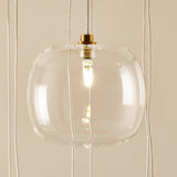 Osla 12 Light Giant Ceiling Light with Antique Brass
