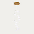 Osla 12 Light Giant Ceiling Light with Antique Brass