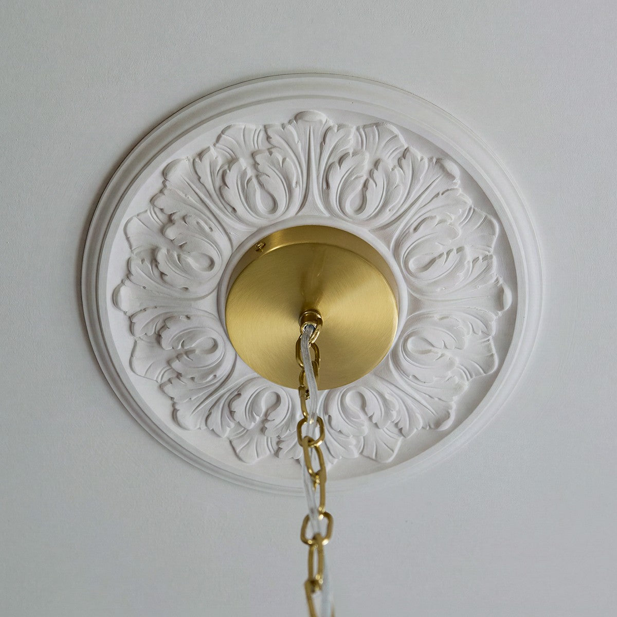 Auburn 4 Light Leaf Pendant Light with Antique Brass