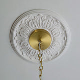 Auburn 4 Light Leaf Pendant Light with Antique Brass