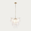 Auburn 4 Light Leaf Pendant Light with Antique Brass