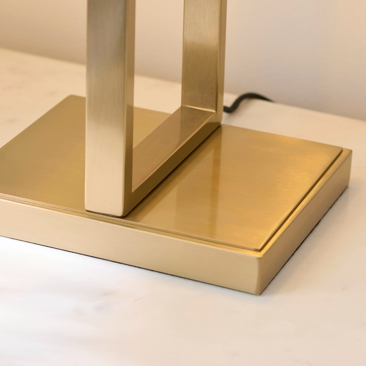 Sonoma Brass Table Lamp with Off White Light Shade