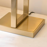 Sonoma Brass Table Lamp with Off White Light Shade