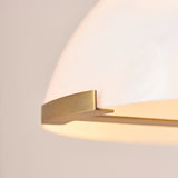 Gretel Small Table Lamp with Vintage Brass and Marble Finish