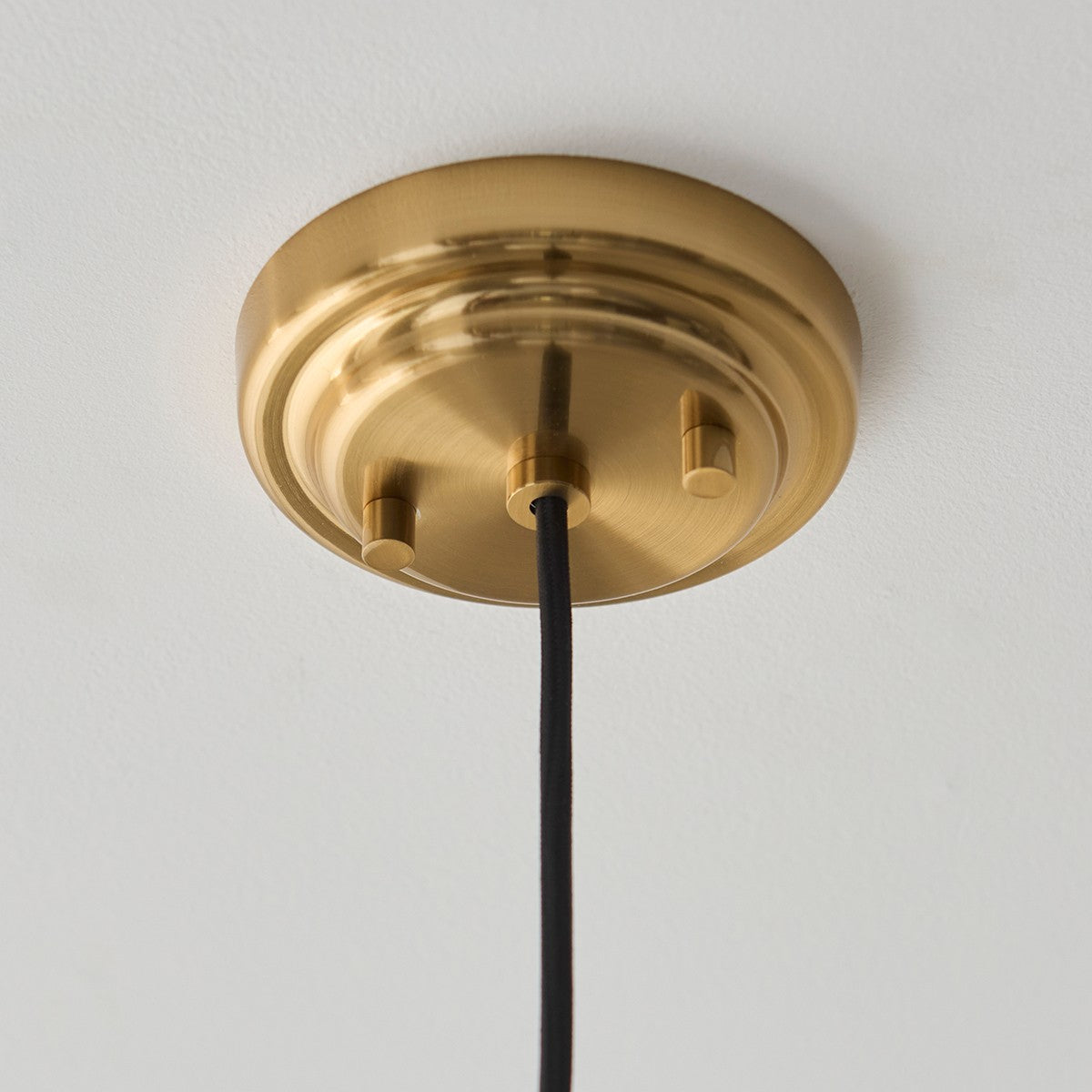 Elvora Opal Ribbed Glass Globe Pendant Light in Brushed Brass