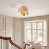 Vintage Brass & Natural Linen